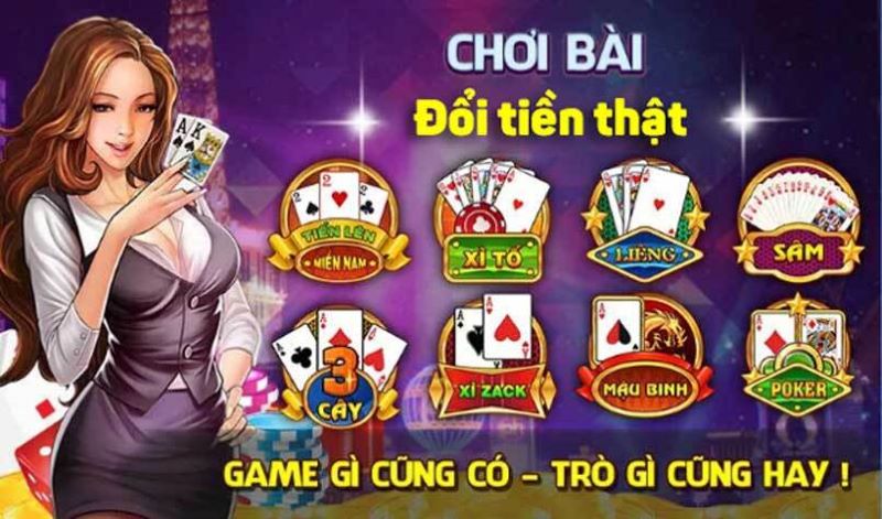 Top game bài đổi thưởng tiền mặt đình đám