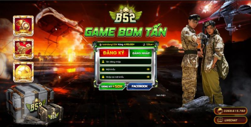 Quy trình tham gia game bài B52 khá đơn giản