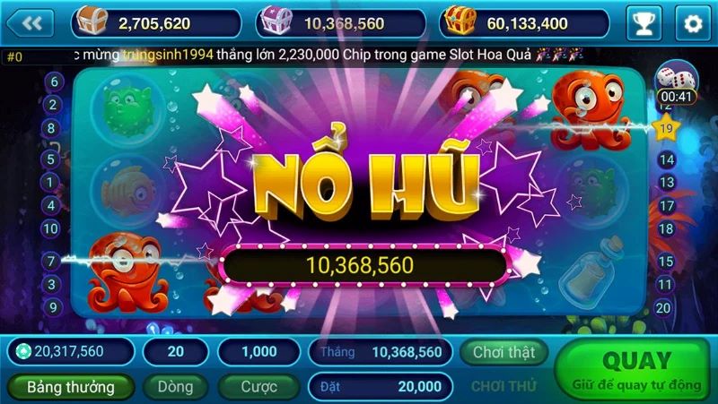 Luật chơi game nổ hũ xèng mới nhất